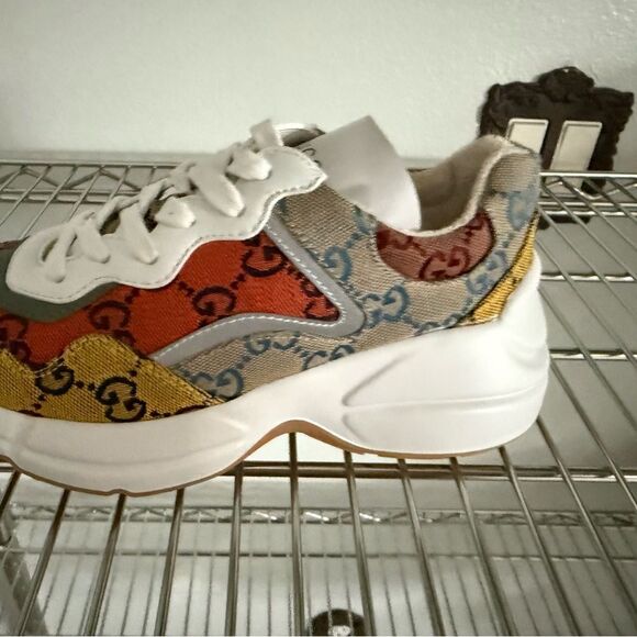 Gucci Women's Multicolor Sneakers brand new with box and dustbag us 4.5 - Picture 3 of 5